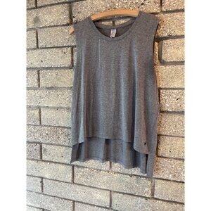 Splendid Heather Grey Sleeveless Layered Tank Top L